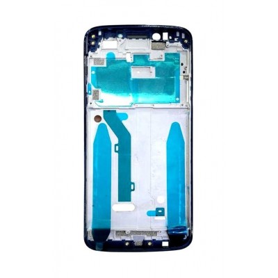 Lcd Frame Middle Chassis For Moto G6 Play Black By - Maxbhi Com