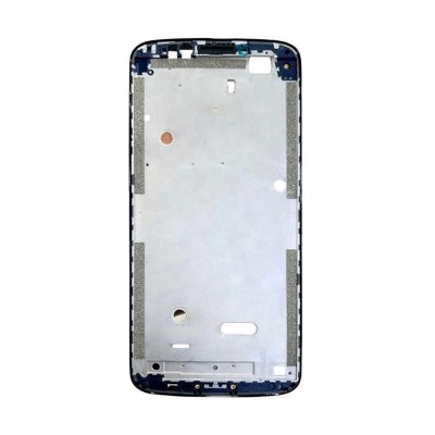 Lcd Frame Middle Chassis For Moto G6 Play Black By - Maxbhi Com
