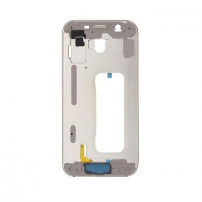 Lcd Frame Middle Chassis For Samsung Galaxy A7 2017 Peach By - Maxbhi Com