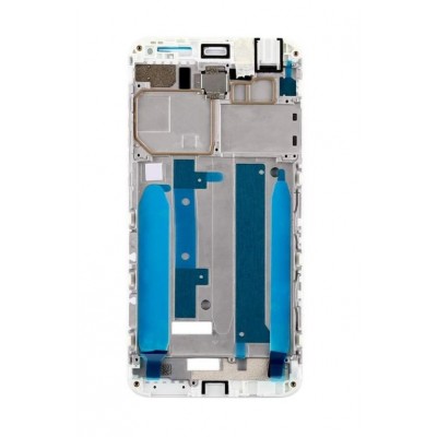 Lcd Frame Middle Chassis For Asus Zenfone 3 Max Zc553kl Silver By - Maxbhi Com