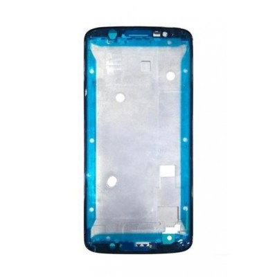 Lcd Frame Middle Chassis For Motorola Moto G6 Plus Black By - Maxbhi Com