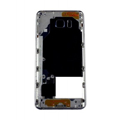 Lcd Frame Middle Chassis For Samsung Galaxy Note5 Duos White By - Maxbhi Com