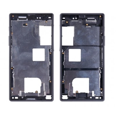Lcd Frame Middle Chassis For Sony Xperia Z5 Black By - Maxbhi Com
