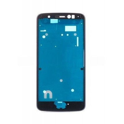 Lcd Frame Middle Chassis For Moto E4 Black By - Maxbhi Com