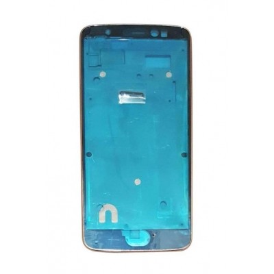 Lcd Frame Middle Chassis For Moto E4 White By - Maxbhi Com