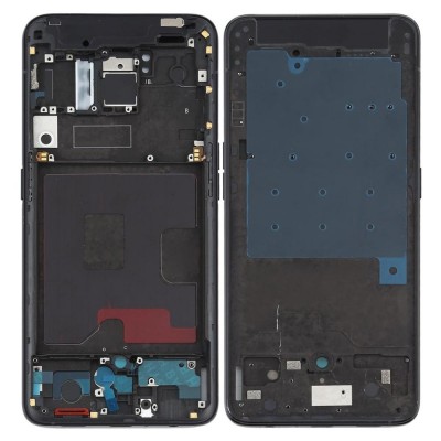 Lcd Frame Middle Chassis For Oppo Reno Black By - Maxbhi Com