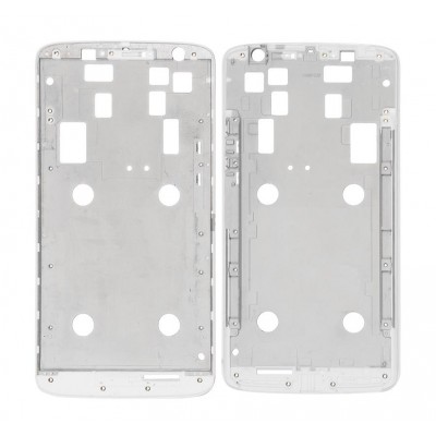 Lcd Frame Middle Chassis For Motorola Moto X Play 16gb White By - Maxbhi Com