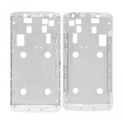 Lcd Frame Middle Chassis For Motorola Moto X Play 32gb White By - Maxbhi Com