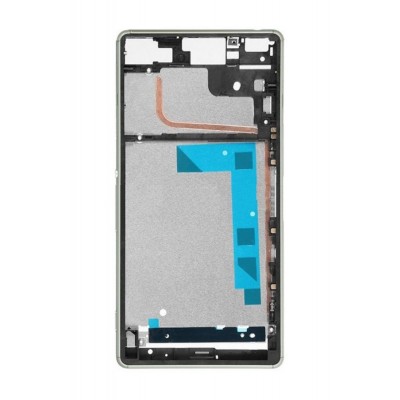 Lcd Frame Middle Chassis For Sony Xperia Z3 White By - Maxbhi Com