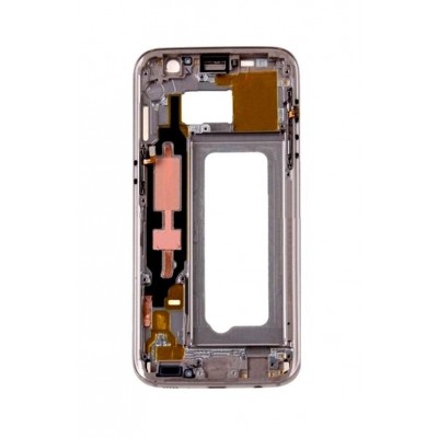 Lcd Frame Middle Chassis For Samsung Galaxy S7 Pink Gold By - Maxbhi Com
