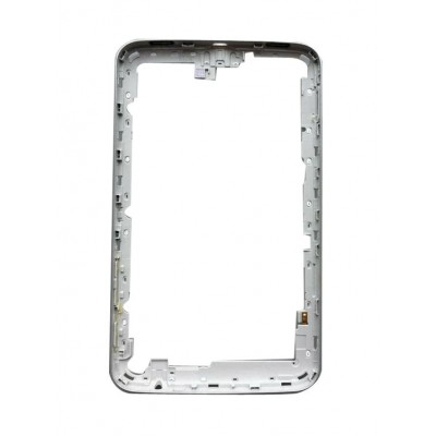Lcd Frame Middle Chassis For Samsung Galaxy Tab 3 T211 White By - Maxbhi Com