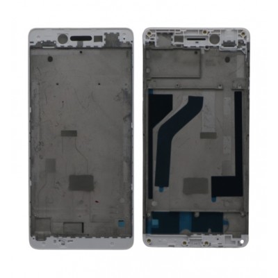 Lcd Frame Middle Chassis For Oppo F1 White By - Maxbhi Com