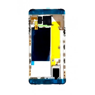 Lcd Frame Middle Chassis For Samsung Galaxy Note 5 Blue By - Maxbhi Com