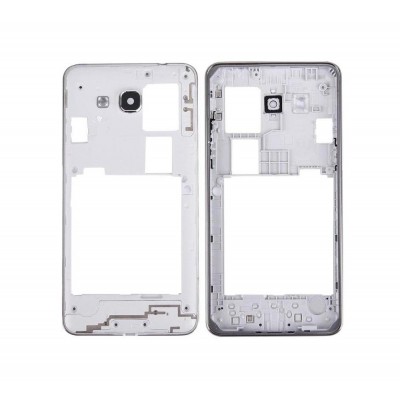 Lcd Frame Middle Chassis For Samsung Galaxy Grand Prime Smg530h White By - Maxbhi Com