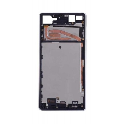 Lcd Frame Middle Chassis For Sony Xperia X Dual White By - Maxbhi Com