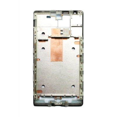 Lcd Frame Middle Chassis For Nokia Lumia 1520 Yellow By - Maxbhi Com