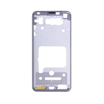 Lcd Frame Middle Chassis For Lg V30 Plus Silver By - Maxbhi Com