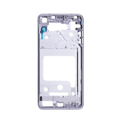 Lcd Frame Middle Chassis For Lg V30 Plus Silver By - Maxbhi Com