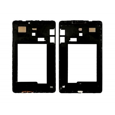 Lcd Frame Middle Chassis For Samsung Galaxy Tab E 9 6 Black By - Maxbhi Com