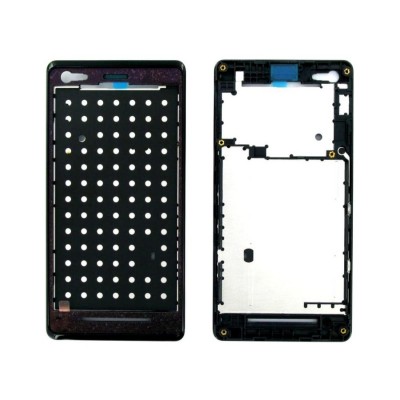 Lcd Frame Middle Chassis For Sony Xperia M C2004 Black By - Maxbhi Com