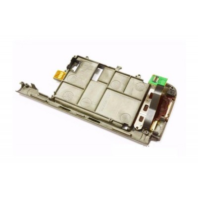 Lcd Frame Middle Chassis For Nokia E90 Communicator Black By - Maxbhi Com