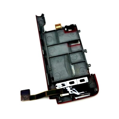 Lcd Frame Middle Chassis For Nokia E90 Communicator Red By - Maxbhi Com