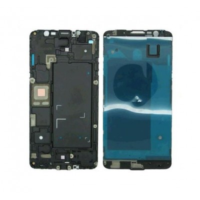 Lcd Frame Middle Chassis For Samsung Galaxy Note 4 Black By - Maxbhi Com