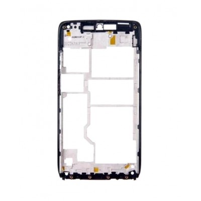 Lcd Frame Middle Chassis For Motorola Droid Turbo Blue By - Maxbhi Com