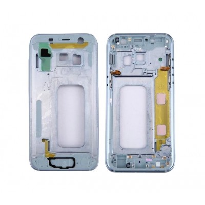 Lcd Frame Middle Chassis For Samsung Galaxy A3 2017 White By - Maxbhi Com