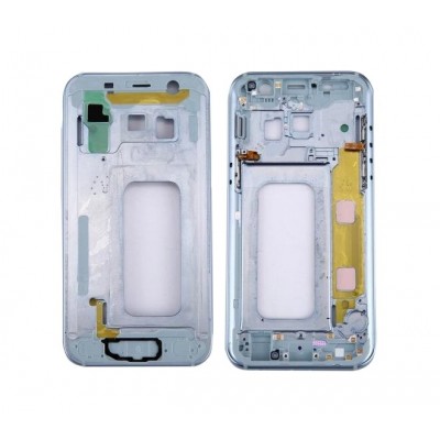 Lcd Frame Middle Chassis For Samsung Galaxy A3 2017 White By - Maxbhi Com