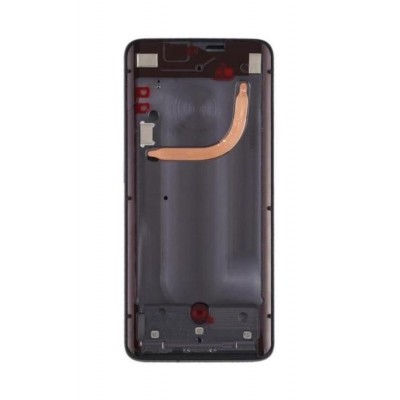 Lcd Frame Middle Chassis For Oneplus 7t Pro Black By - Maxbhi Com