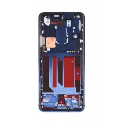 Lcd Frame Middle Chassis For Oneplus 7t Pro Blue By - Maxbhi Com