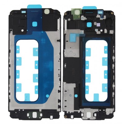 Lcd Frame Middle Chassis For Samsung Galaxy A3 2016 Black By - Maxbhi Com