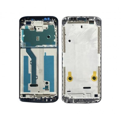 Lcd Frame Middle Chassis For Motorola Moto E5 Black By - Maxbhi Com