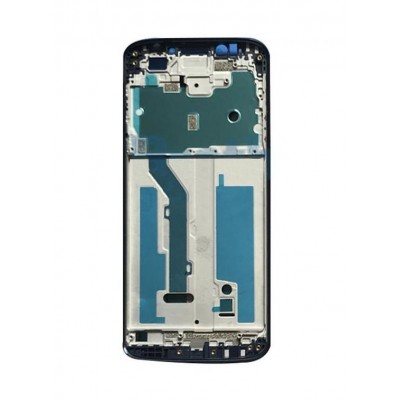 Lcd Frame Middle Chassis For Motorola Moto E5 Black By - Maxbhi Com