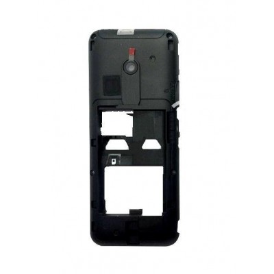 Lcd Frame Middle Chassis For Nokia 220 Dual Sim Rm969 Black By - Maxbhi Com