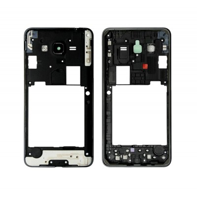 Lcd Frame Middle Chassis For Samsung Galaxy J2 Ace Black By - Maxbhi Com