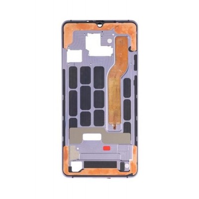 Lcd Frame Middle Chassis For Huawei Mate 20 X Purple By - Maxbhi Com