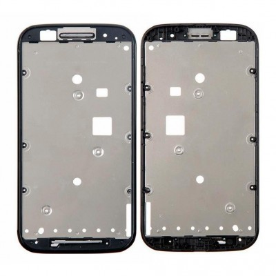 Lcd Frame Middle Chassis For Motorola Moto E Dual Sim Xt1022 White By - Maxbhi Com