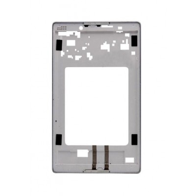 Lcd Frame Middle Chassis For Lenovo Tab 2 A850 White By - Maxbhi Com