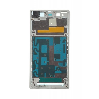 Lcd Frame Middle Chassis For Sony Xperia C3 White By - Maxbhi Com
