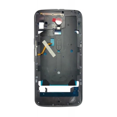 Lcd Frame Middle Chassis For Motorola Moto X Style 32gb Black By - Maxbhi Com