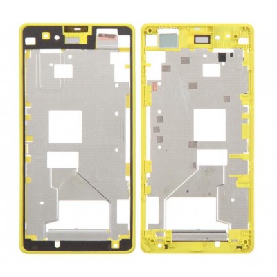 Lcd Frame Middle Chassis For Sony Xperia Z1 Compact Lime By - Maxbhi Com