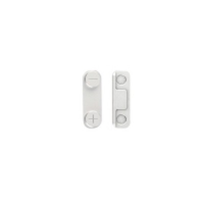 Volume Side Button Outer for Apple iPhone 5 White - Plastic Key