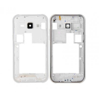 Lcd Frame Middle Chassis For Samsung Galaxy J1 2016 White By - Maxbhi Com