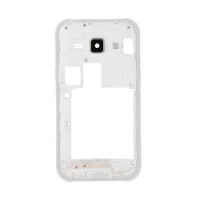 Lcd Frame Middle Chassis For Samsung Galaxy J1 2016 White By - Maxbhi Com
