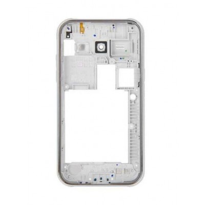 Lcd Frame Middle Chassis For Samsung Galaxy J1 2016 White By - Maxbhi Com