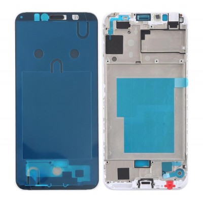 Lcd Frame Middle Chassis For Huawei Y6 2018 White By - Maxbhi Com