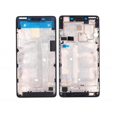 Lcd Frame Middle Chassis For Lenovo A6000 Black By - Maxbhi Com