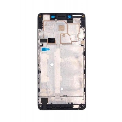 Lcd Frame Middle Chassis For Lenovo A6000 Plus Black By - Maxbhi Com